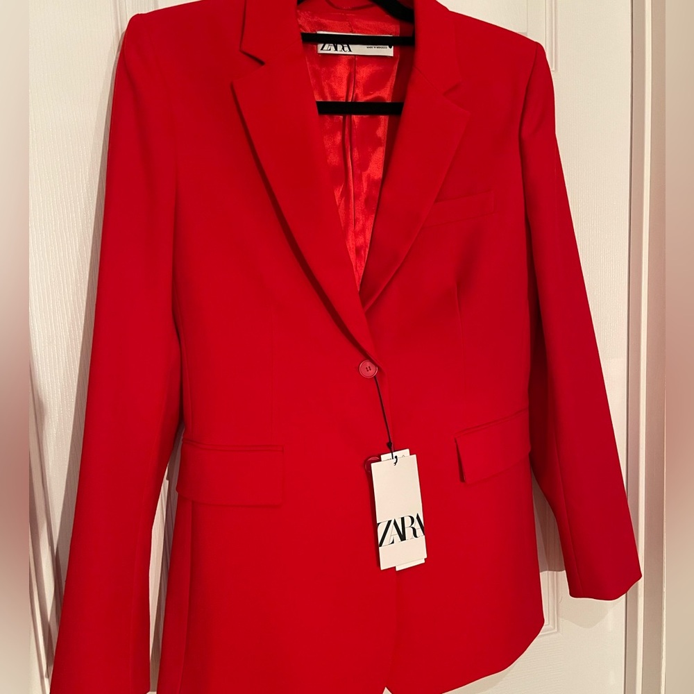 Blazer Zara Tailored Blazer with Pockets SzM